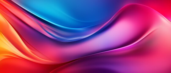 Fototapeta premium red, blue, and pink; featuring a wavy pattern at its base