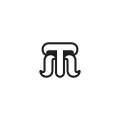 Initial TM Letter Logo Design Template
