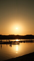 Golden Sunset at the Lake
