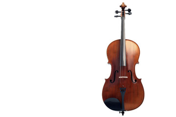 Cello Isolated on Clear Transparent Background HD Ultra HD 4K Image for Music Photography and Instrument Design Projects