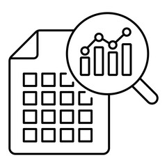 Training Dataset Evaluation Icon. Representing Data Assessment. Machine Learning Training. Dataset Analysis. Model Training Evaluation. Vector Editable icon.