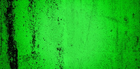 the long wall background is green, blank uncoated canvas or scrim for background long and wide panoramic banner background from rough linen dark green cloth or burlap