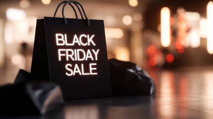 black friday sale in the mall