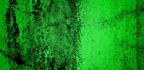 the long wall background is green, blank uncoated canvas or scrim for background long and wide panoramic banner background from rough linen dark green cloth or burlap