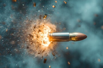 fast bullet in motion