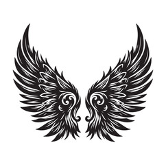 wings icon set Collection Vector illustration