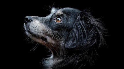 Fototapeta premium mouth agape, eyes fully opened