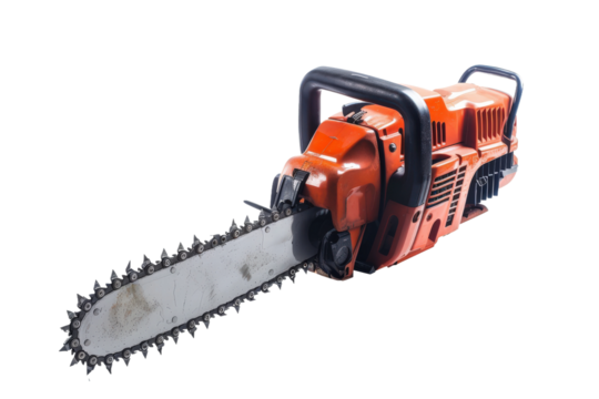 HD Ultra Chainsaw on Transparent Background Ideal for Creative Projects and Professional Tool Photography