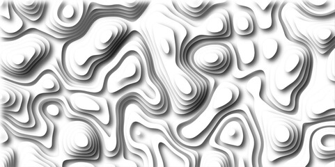 Abstract Topographic map with Geographic mountain relief. Multi layered paper art waves background & Metal plates concept. Vector Topographic canyon geometric texture with curved layers & beautiful 