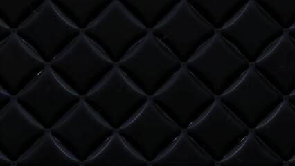 シックな黒い革のような背景が四角やひし形のタイルのようにカットが入っているテクスチャー素材
A textured material with chic black leather-like background cuts like square and diamond tiles.
