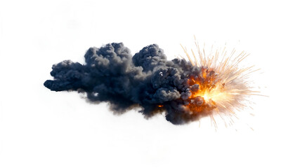 Explosion isolated on a transparent background. Explosion Png Graphic Asset