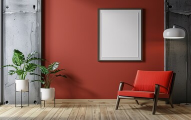 Picture Frame  Mockups Hanging on the Wall