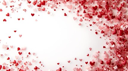 Naklejka premium Bold Red Heart Brush Stroke - Expressive Love Art on White Background