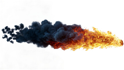 Realistic Fire Flame Isolated on Transparent Background. Fire PNG