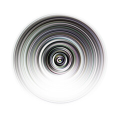 Colorful radial motion effect. Abstract rounded background. Color curves and sphere.