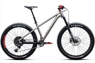 a mountain bike is shown against a white background