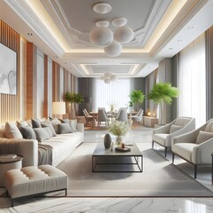 interior design of modern living room 