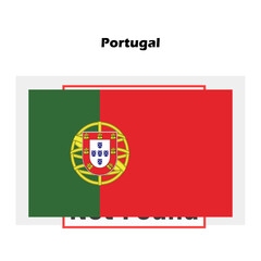 Portugal  flag single isolated vector icon