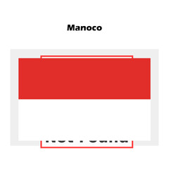 Manoco flag single isolated vector icon