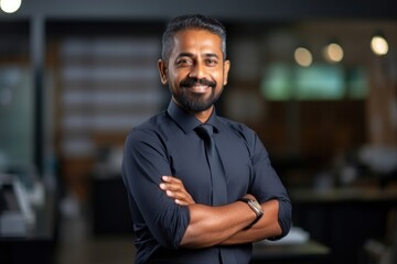 Obraz premium Smiling adult smile man.