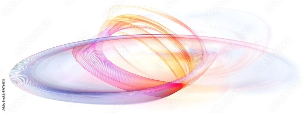 Poster detailed showcasing the light wave dynamics within an optical gyroscope a critical technological ins