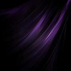 Abstract purple waves flowing on black background