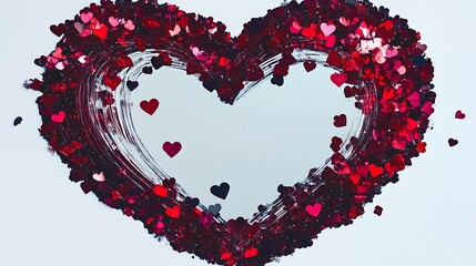 Heart Shapes Collection: A Stunning Visual Array of Black, Red, Wooden, and Floating Hearts Symbolizing Love, Passion, and Romance in Abstract and Artistic Expressions