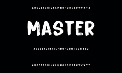 Obraz premium Elegant Brush Script Font for Creative Designs