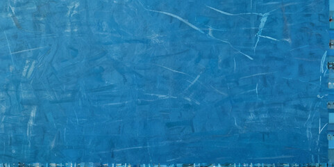 Abstract texture of blue chalkboard background texture with copy space. Design concept for school education, dark wall backdrop , design template.