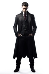 Vampire overcoat tuxedo adult.