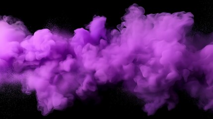 purple smoke with shiny glitter particles abstract background