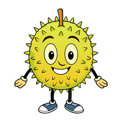 Download Durian Vector Art Illustration Eps File For Design.