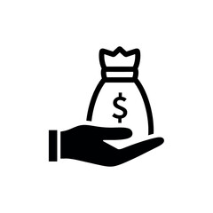 Savings money icon with simple and modern design business and finance theme