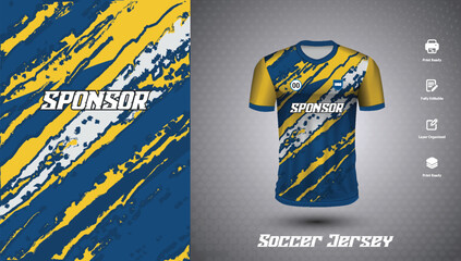 Soccer jersey design for sublimation or sports t-shirt design for cricket
