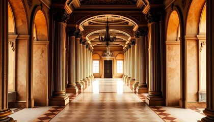 Obraz premium Classy corridor building