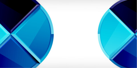 Glossy circles geometric background. Vector Illustration For Wallpaper, Banner, Background, Card, Book Illustration, landing page