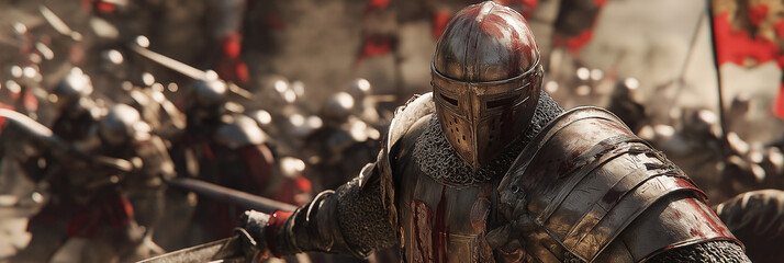 Obraz premium Medieval Battle Scene