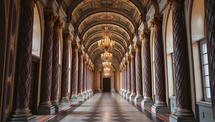 Obraz premium Corridor building