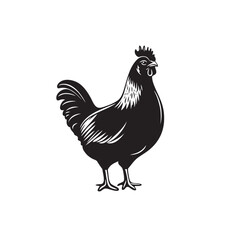 Cock vector icon isolated on white background