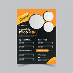 Food Flyer Template design Restaurant food menu