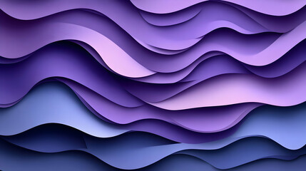 Obraz premium Abstract Purple Waves Flow Seamlessly in Animation