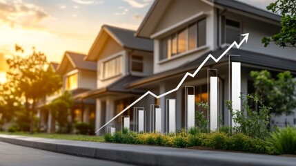 Symbolic house labeled for sale or rent illustrates housing demand surge.