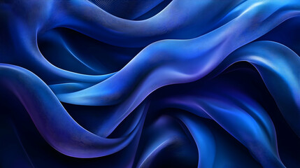 Obraz premium Abstract Blue Wavy Background Animation Loop