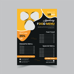 Food Flyer Template design Restaurant food menu