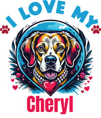 Geyser Is My Cute Cat, Cat name t-shirt Design