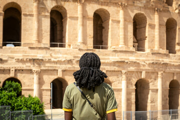 Back view of El Jem's Amphitheater