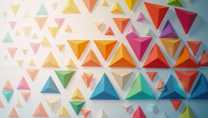 Abstract triangular geometry for graphic designs