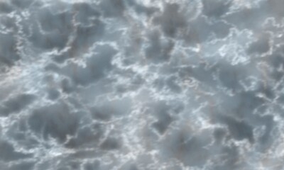 Abstract background digital drawing dark clouds and clouds light sun gleams, stormy sea waves.