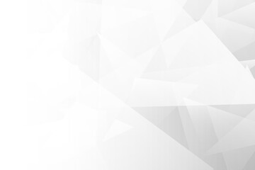 White Geometric Shape Pattern. Abstract Polygon Background. Technology Wallpaper. Vector Illustration. Business Banner