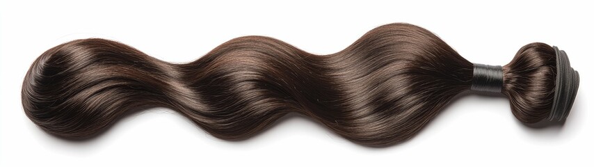 Fototapeta premium set of remy hair bundles isolated on white background